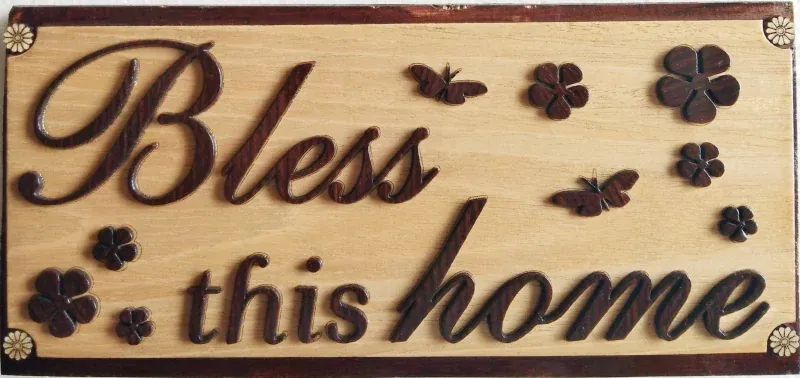 Bless This Home Plaque