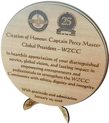 Citation of Honour Plaque