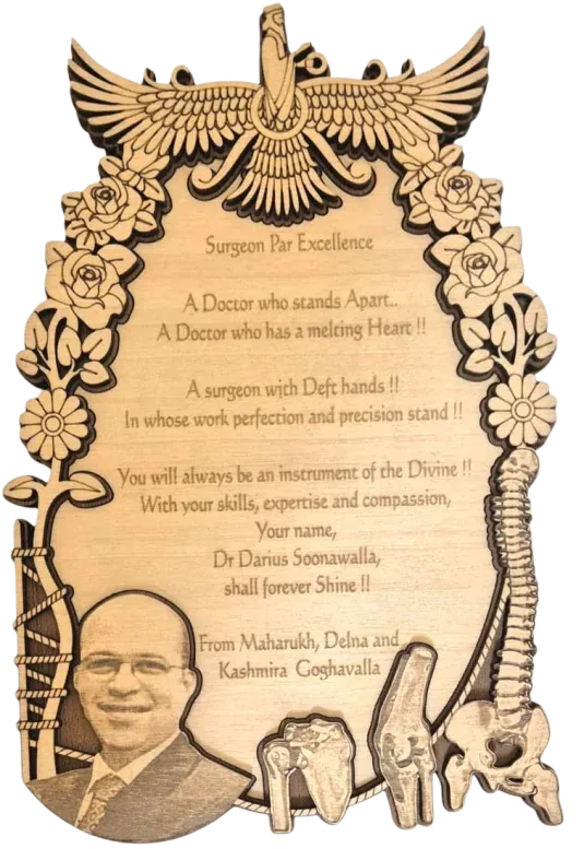 Farohar Floral Frame Plaque
