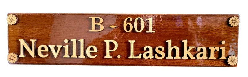 Slim Plank Nameplate