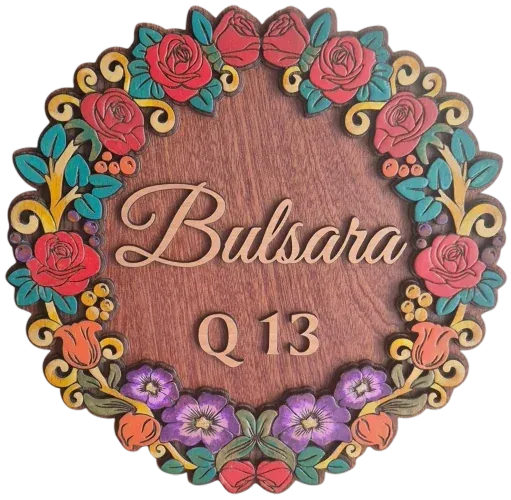 Flower Wreath Roundel