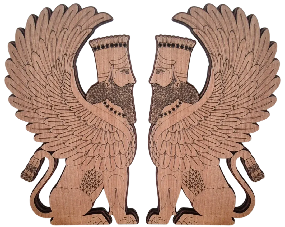 Sitting Lamassu Pair, view 2