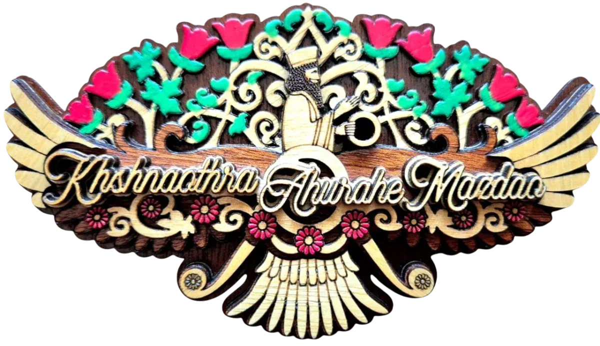 Khshnaothra Ahurahe Mazdao Panel (Coloured)