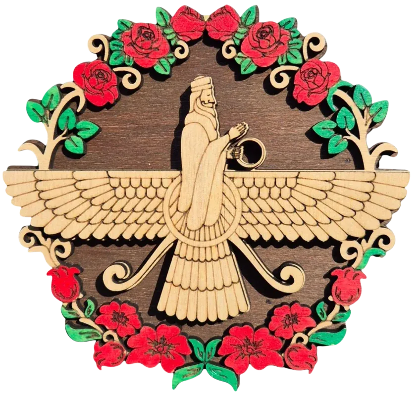 Farohar Rose Wreath (Coloured)
