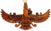 Flat Wood Farohar Pendant, view 8