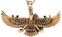 Flat Wood Farohar Pendant, view 9
