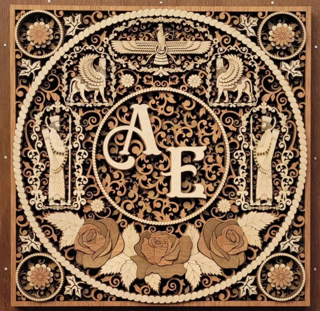 Initials Six-Layer Panel