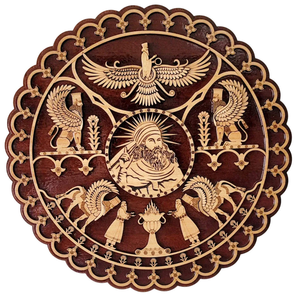 Prophet & Lamassu Scalloped Roundel